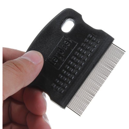 MECO(TM) Toothed Flea Comb Cat Dog Pet Grooming Steel Small Brush Random Color
