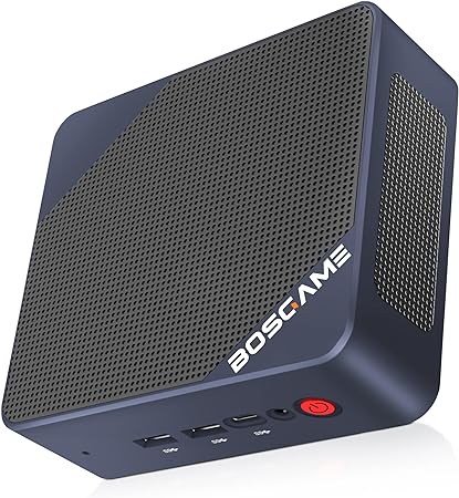 BosGame Mini PC H66 AMD Ryzen 5 6600H 6-Cores (Up to 4.5GHz) 32GB DDR5 RAM 512GB M.2 NVMe SSD Win OS Mini Computer,Dual Screen,4K UHD Business Office Mini Desktop PC,4 USB Ports,Dual Wi-Fi, BT 5.2