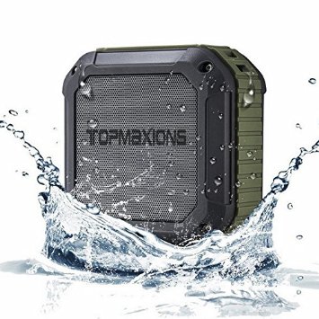 Portable Bluetooth 4.0 Speakers,Topmaxions Mini Wireless Outdoor and Shower Waterproof Sport Speaker with 10 Hour Rechargeable Battery Life,Pairs with All Bluetooth Devices