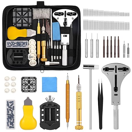 Vastar 151 PCS Watch Repair Kit,Ã‚ Watch Repair Tools Professional Spring Bar Tool Set, Watch Band Link Pin Tool Set with Carrying Case