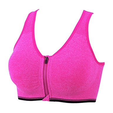 YEYELE Women Adjustable Straps and Removable Pads Tank Top Seamless Racerback Sports Bra