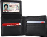 RFID Blocking Leather Wallet for Men - Excellent Credit Card Protector - Stop Electronic Pick Pocketing Made with 1 Grade Napa Genuine Leather