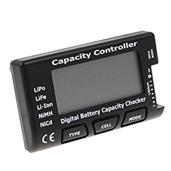 RipaFire® RC CellMeter-7 Digital Battery Capacity Checker Controller Tester for LiPo/LiFe/ Li-ion/NiMH/Nicd