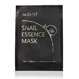 ACEVIVI Snail Essence Mask Full Face Facial Mask Sheet - Reduce Appearance of Dark Spots  Blackheads - 10 individually wrapped disposable facial treatment for all skin types