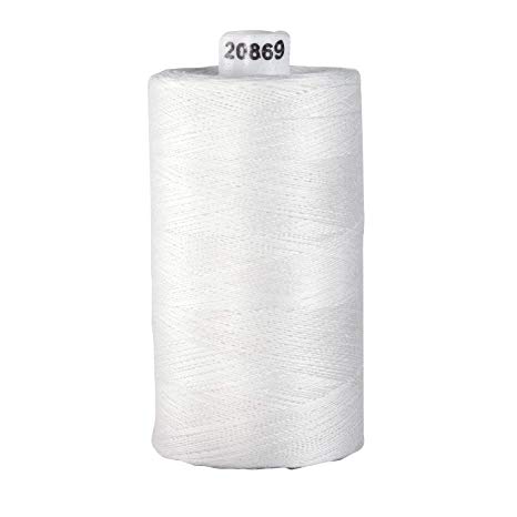 Connecting Threads 100% Cotton Thread - 1200 Yard Spool (White)