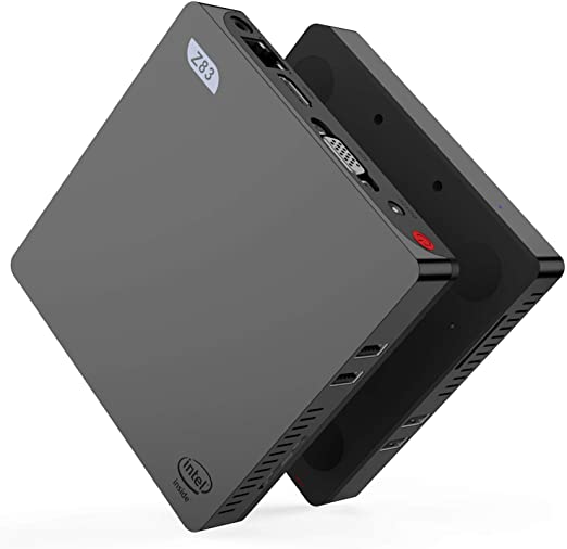 Mini PC, Intel Atom x5-Z8350 Processor (2M Cache, up to 1.92 GHz) 4GB 64G, Built-in Bluetooth 4.0/ USB 3.0/ 4K HDMI & VGA/ 2.4G 5.8G Dual WiFi/ 1000Mbps LAN, Mini Computer