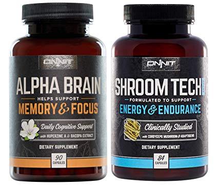 ONNIT Alpha Brain   Shroom Tech Sport Stack - Designed to optimize Mental Focus and Athletic Performance