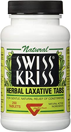 Swiss Kriss Herbal Laxative Tablets, 250 Count