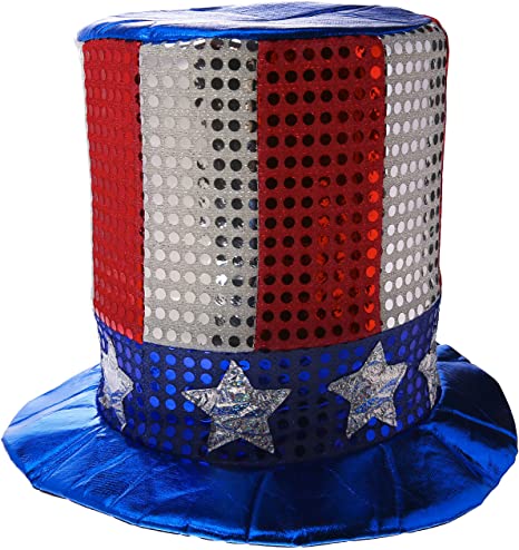 Glitz 'N Gleam Uncle Sam Top Hat Party Accessory (1 count)