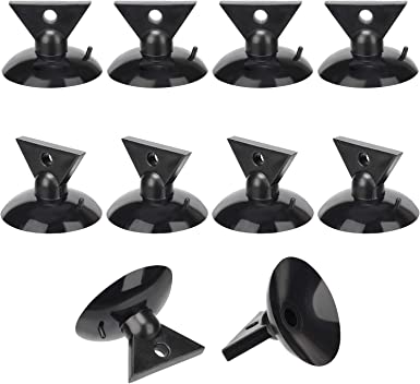 ANCIRS 10 Pack 35mm Suction Cup for Light Bulb Removal, PVC Light Changer Kit for MR16 GU10 LED Halogen Mini Track Lights Replacement- Black