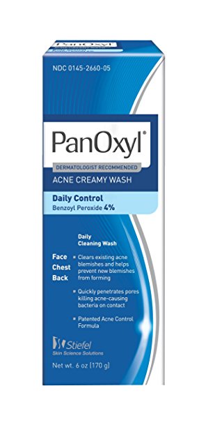 Panoxyl 4 Acne Creamy Wash, 6-Ounce