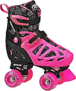 Roller Derby Trac Star Adjustable Skates for Kids, Beginners