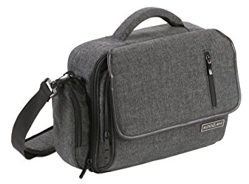 DJI Mavic Messenger Bag IP67 Waterproof with Waterproof Zippers and Foam Hard Inlay, Charcoal Grey, Koozam Products