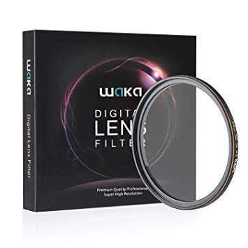 waka 77mm Circular Polarizer Filter CPL Lens Filter, Ultra Slim Polarizing Glass Filter MRC 16 Layers for Outdoor Photography