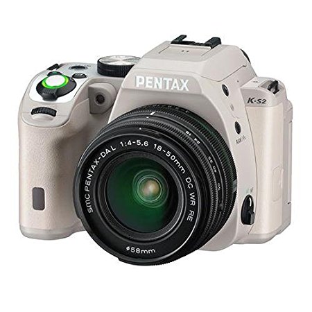 Pentax K-S2 20MP Weatherized SLR with Lens kit, Tan