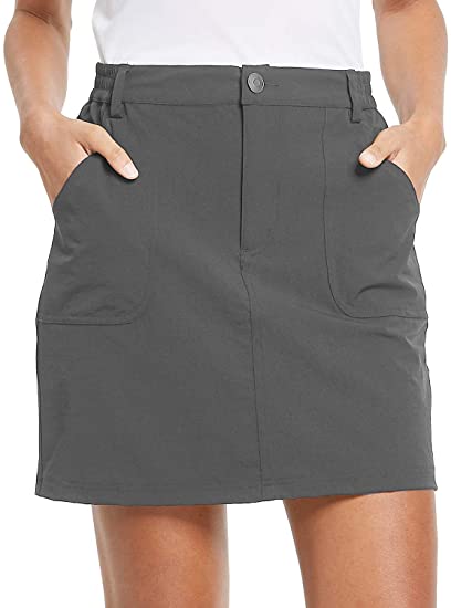 BALEAF Women's Outdoor Skort UPF 50 Active Athletic Skort Casual Skort Skirt with Zip Pockets Hiking Golf