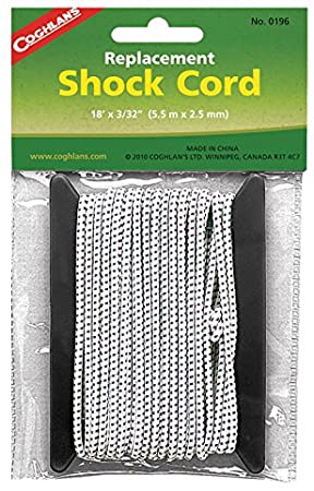 Coghlans Replacement Shock Cord for Tents - Coghlans 0196 18 ft. x 3/32 inch