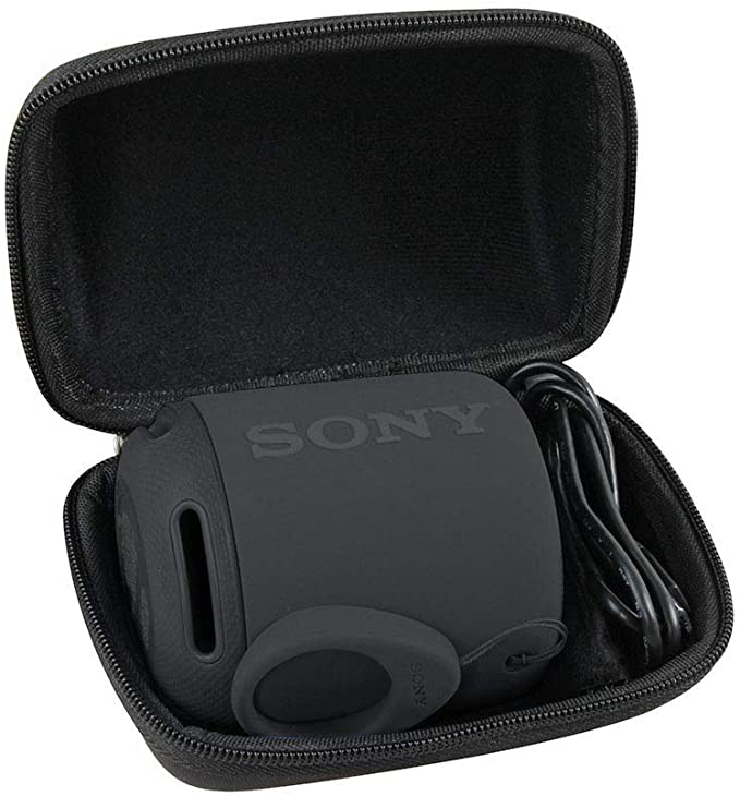 ソニー Sony SRS-XB10/SRS-XB12/SRS-XB13ワイヤレスポータブルスピーカー 重低音モデル 専用収納ケース-Hermitshell (ブラック)