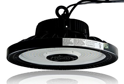 Dimmable 14,500 Lumen Titan II 100 Watt LED High Bay Light - 5000K - Replace 400 Watt Metal Halide - LED High Bay Lighting - UFO LED Light - 145 Lumen to Watts– LED Warehouse Lights