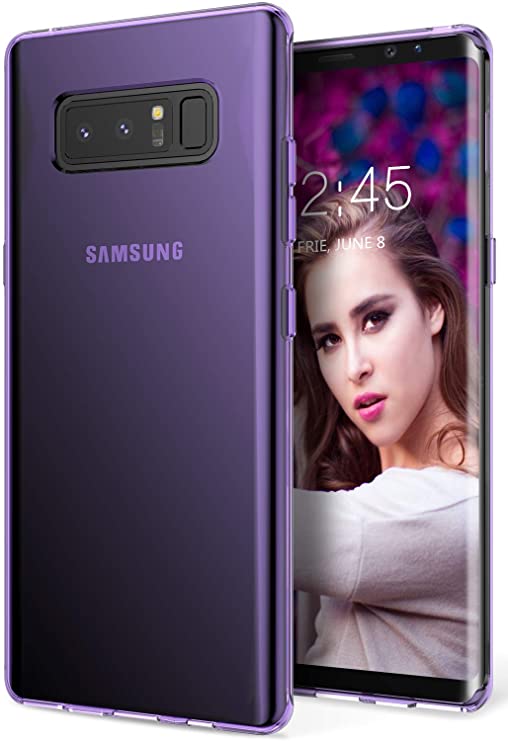 Galaxy Note 8 Case, Raysmark Ultra [Slim Thin] Scratch Resistant TPU Rubber Soft Skin Silicone Protective Case Cover for Samsung Galaxy Note 8 (Purple)