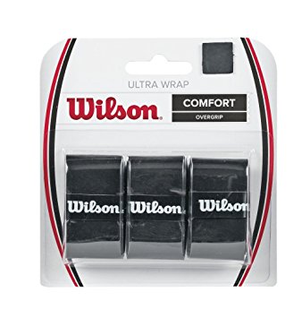 Wilson Ultra Wrap Tennis Overgrip (3-Pack), Black
