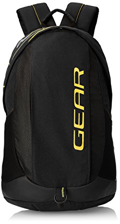 Gear 33 ltr Black and Yellow Casual Backpack (BKPOTLNR80112)