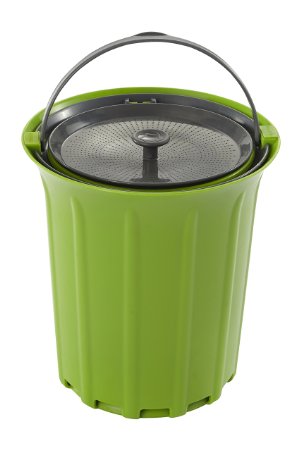 Full Circle Breeze odor free countertop compost collector, Green Slate