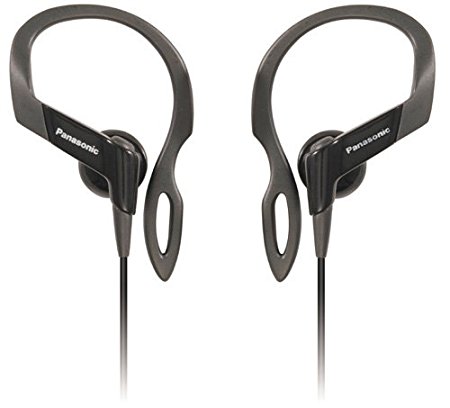 Panasonic RP-HS16-K In-Ear Earbud Heaphones with Flexible Ear Hinge (Black)