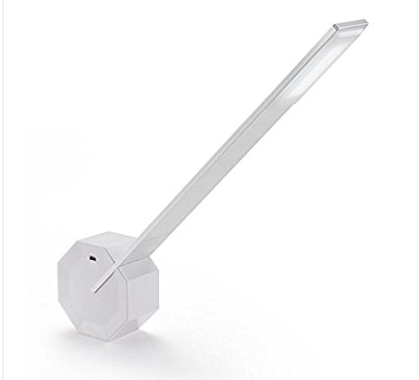 ViSee Cordless Rechargeable LED Desk Lamp Artist Lamp with 4 Level Adjustable Brightness Modes and Touch Control (white)