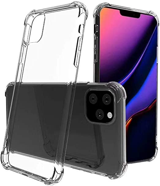 MYLB for iphone 11 Pro case,Soft Rubber TPU case Cover for iphone 11 Pro 5.8 inch Smartphone (Clear)