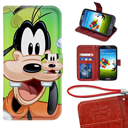 Samsung Galaxy S6 Wallet Case, Onelee - Disney A Goofy Movie Premium PU Leather Case Wallet Flip Stand Case Cover for Samsung Galaxy S6 with Card Slots