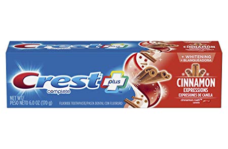 Crest Whitening Expressions Fluoride Anticavity Toothpaste, Cinnamon Rush, 6 oz (4 Pack)