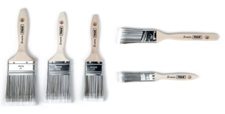 Capri Tools 00308 Brush Paint Stain Varnish Set with Wood Handles 5-Piece