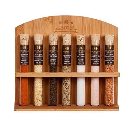 The Spice Lab Gourmet Sea Salt Sampler Collection No.2 - A collection of 7 Finishing Salts - Taste the world of Salt
