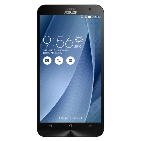 ASUS ZenFone 2 Unlocked Cellphone , 64GB, Silver (U.S. Warranty)