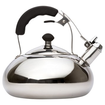 Vanika Stainless Steel Whistling Tea Kettle, 3.2 Quart