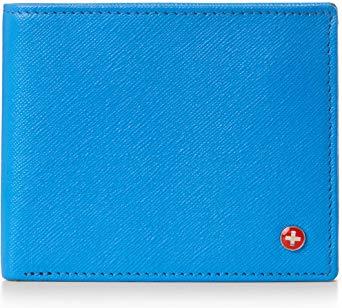 Alpine Swiss RFID Mathias Mens Wallet Deluxe Capacity Passcase Bifold With Divided Bill Section Camden Collection