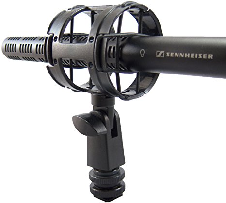 Campro Deluxe Microphone Shockmount With Hotshoe ,1/4-20,3/8 ,5/8 Connectors Included ,Perfect for Zoom H1 , Senheisser ME66 ,Rode NTG-2,NTG-1 ,Audio-Technica AT-875R and many more