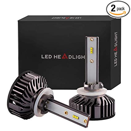 Sushiyi 880 LED Fog Headlight Bulb, ZES Chips 56W 8000LM - Extremely Bright 6500K Xenon White - Daytime Running Light 892 893 899 Conversion Kit