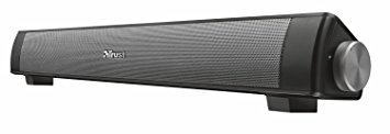 Trust Lino Wireless Soundbar Bluetooth Speaker for Computer, Laptop, TV, Tablet and Smartphone, 20 W - Black