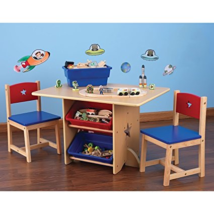 Star Table & Chair Set with Primary Bins