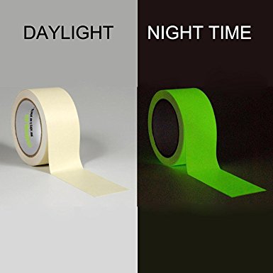 clickforsign Glow in the Dark night glow vinyl self Adhesive tape 2 inch X 4 Ft