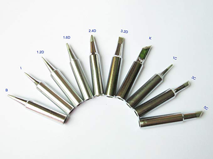 10 PCS China Made brand"ACE" Soldering Tips Replace for T18-B,I,K,C1,C3,C5,D12,D16,D24,D32 FX-888D,FX888,FX8801 Solder Iron Tip,Not HAKKO Brand but