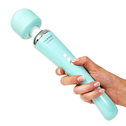 Alessandro Yarosi Cordless Curved Therapeutic Wand Massager | 8 Powerful Speeds & 20 Pulsating Patterns | For Muscle Aches & Sports Recovery | Rechargeable | Wireless & Travel Friendly - Green