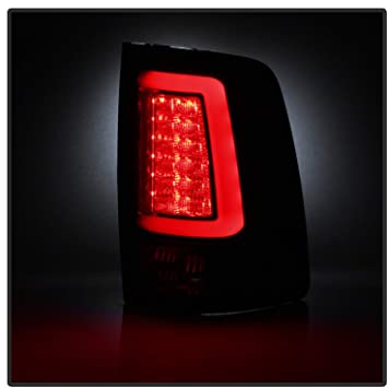 Spyder Auto 5084033 Dodge Ram 1500 09-18/Ram 2500/3500 10-18 Light Bar LED Tail Lights - Incandescent Model only (Not Compatible With LED Model) - Black Smoke