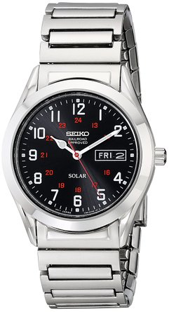 Seiko Men's SNE179 "Classic" Stainless Steel Solar Watch