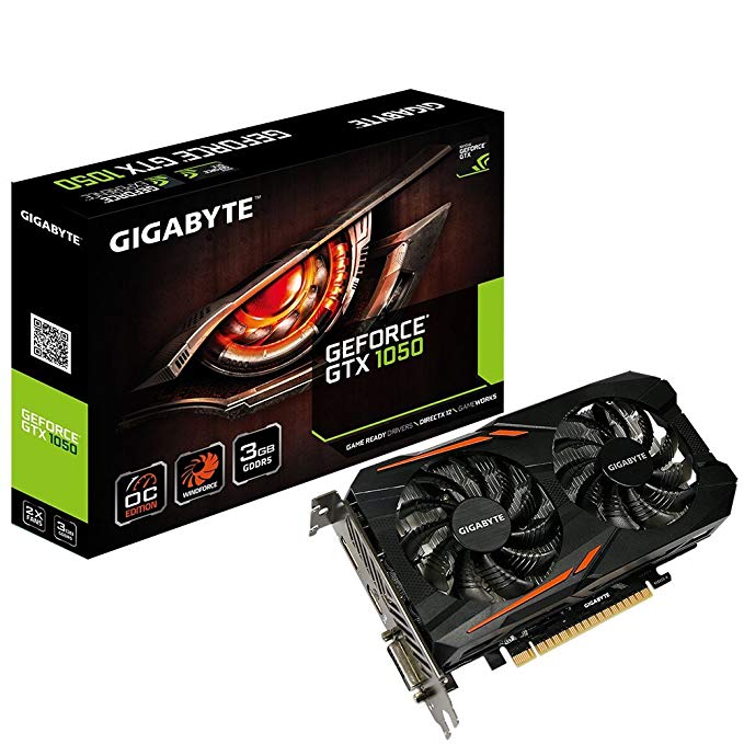 Gigabyte GeForce GTX 1050 OC 3G 3GB GDDR5/HDMI/DisplayPort's/ PCI-Express Video Card Graphic Cards GV-N1050OC-3GD