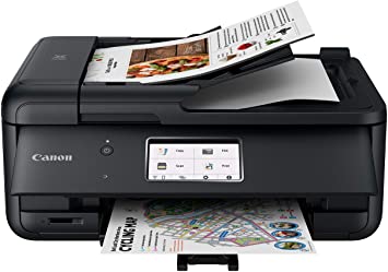 Canon TR8620 All-in-One Printer for Home Office | Copier |Scanner| Fax |Auto Document Feeder | Photo and Document Printing | Airprint (R) and Android Printing, Black