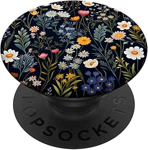 Mixed Flower Bouquet Floral Pattern Wildflowers PopSockets Standard PopGrip