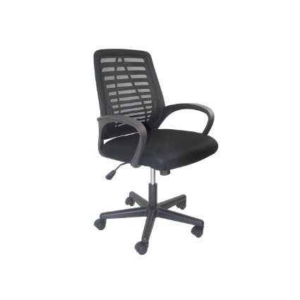 ALEKO ALCM815BL Ergonomic Office Chair High Back Mesh Chair with Armrest Black
